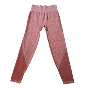 PINK Victoria's Secret‎ Leggings Womens Large Pink Seamless Ankle Colorblock